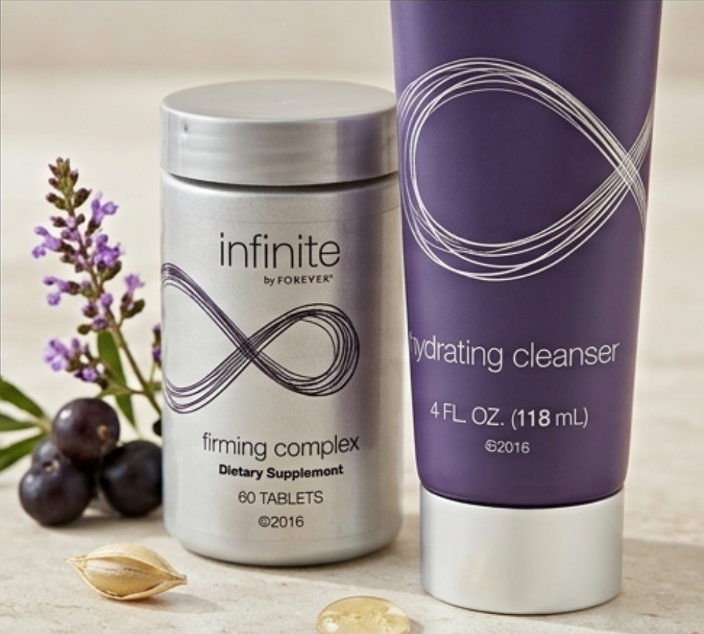 Restoring Crème and Firming Complex tablets for skincare from within.