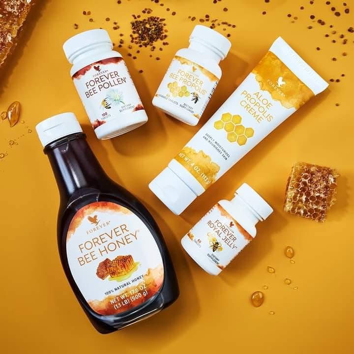 Bee Superfood Bundle Raw Honey, Propolis & Bee Pollen | Natural Energy, bee propolis cream & Immune Support 120$