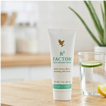 Forever R3 Factor® Skin Defense Creme – AHA Exfoliant & Anti-Aging Moisturizer (2 oz.)