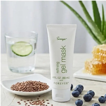 Sonya Refreshing Gel Cleanser 4 fl oz tube with fresh, botanical-themed branding.