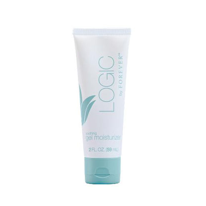 Logic by Forever Soothing Gel Moisturizer 2 fl oz tube in clean white packaging.