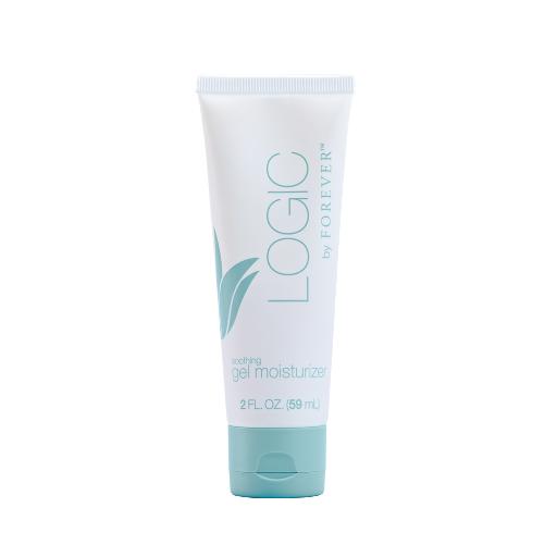Logic by Forever Soothing Gel Moisturizer 2 fl oz tube in clean white packaging.
