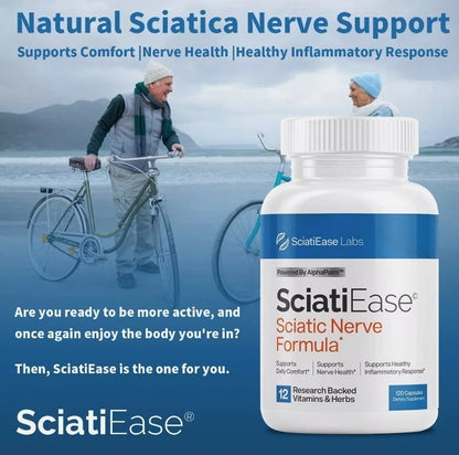 SciatiEase Labs Sciati Ease Sciatic Nerve Formula 120 Capsules – 3 Pack