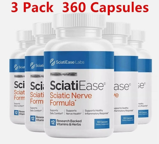 SciatiEase Labs Sciati Ease Sciatic Nerve Formula 120 Capsules – 3 Pack