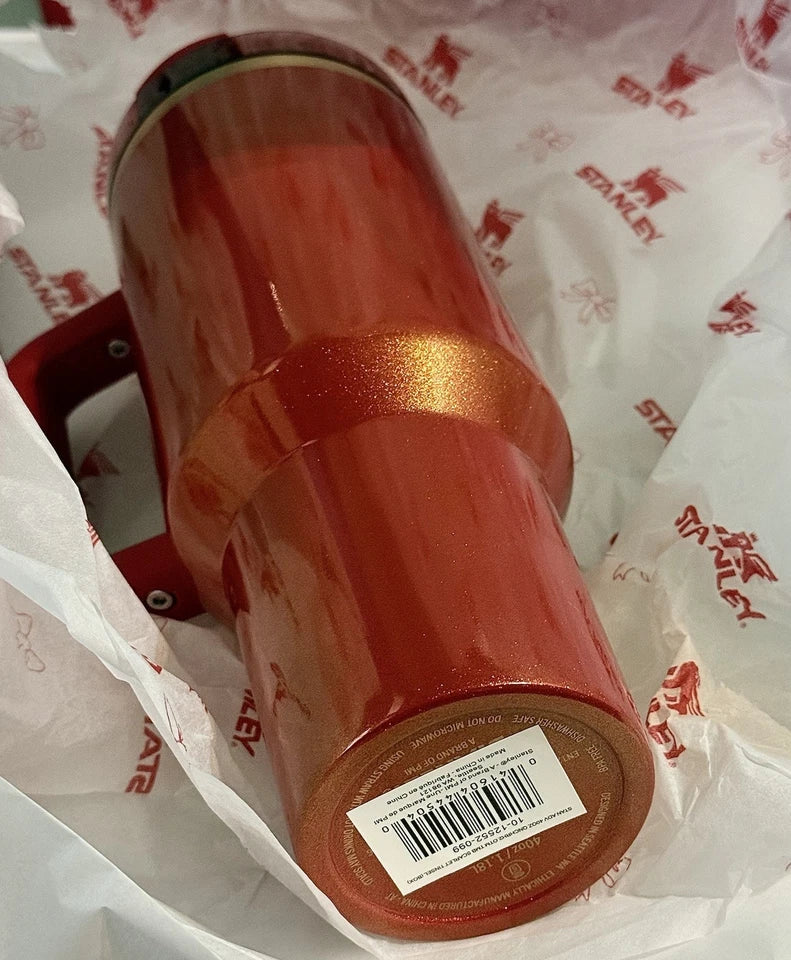 Stanley Quencher H2.0 FlowState Tumbler – 40 oz Scarlet Tinsel Limited Edition | New in Box