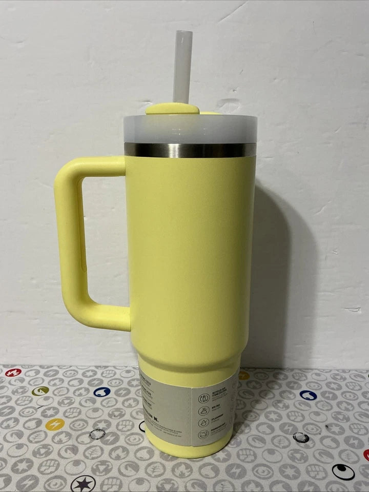 Stanley Quencher H2.0 FlowState Tumbler 30oz Pomelo Yellow – New – Fast Shipping